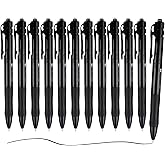 M&G 12 Pcs Retractable Gel Pens, 0.5mm Fine Point, Quick Dry Gel Ink Pens with Large Capacity Ink Smooth Writing for Office School Women Men