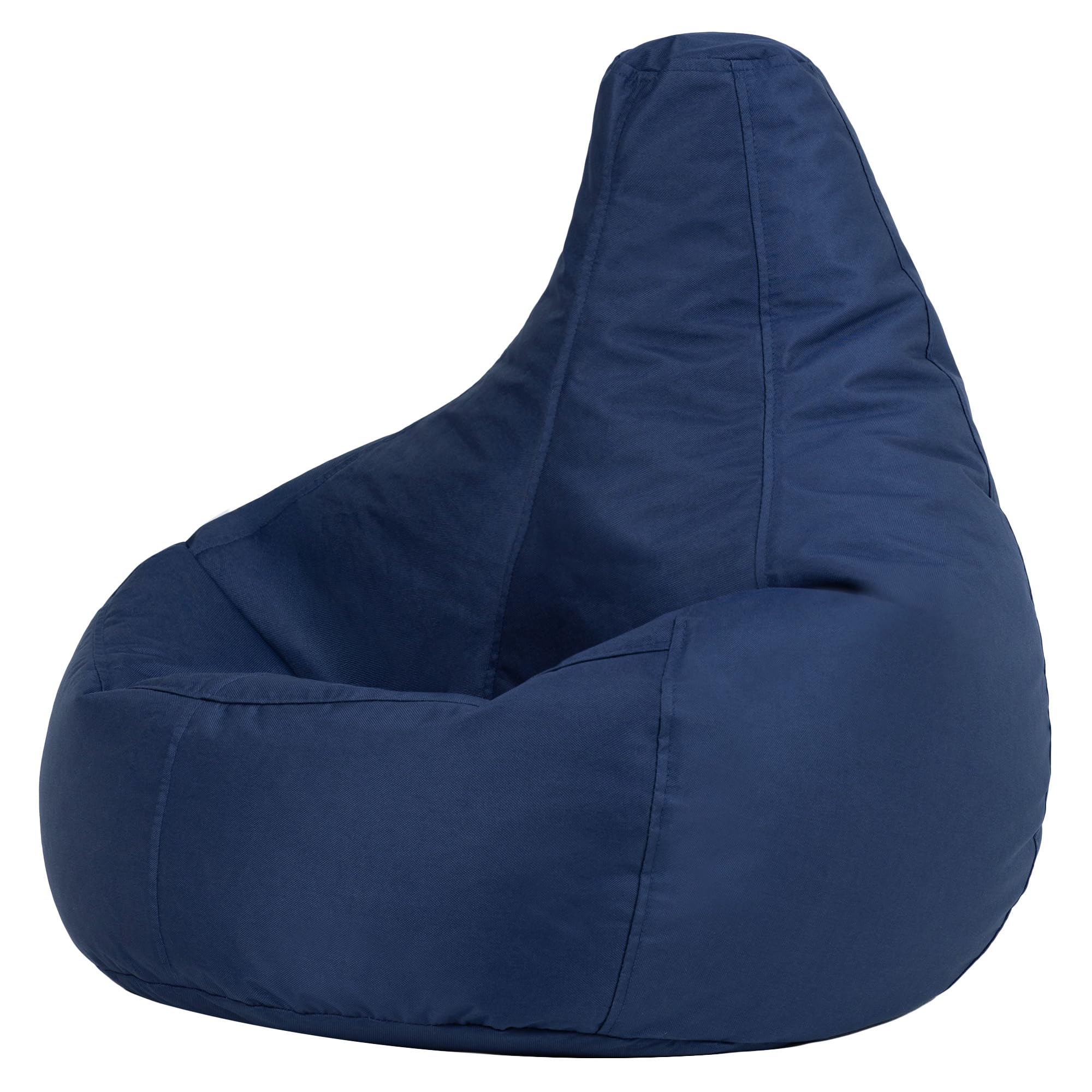 Bean Bag Bazaar Dalton Kids Bean Bag, Navy, Water Resistant, Gaming Chair for Kids, Beanbag for Indoor and Outdoor Use with Filling Included, Childs Chair ideal for Bedroom, Playroom, Garden