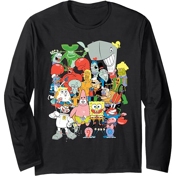 Camiseta De Manga Larga Nickelodeon Hey Arnold Para Hombre - Licencia Oficial, Gráficos Grandes, 50% Algodón 50% Poliéster