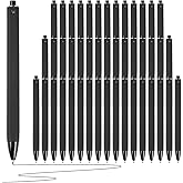 Pens Bulk - 50-Pack Black Ink Pens. 1.0mm Medium Tip Ballpoint Pens. Smooth writing, no skipping or bleeding. Retractable ballpoint pens. Suitable for students, office workers, teachers, and nurses.
