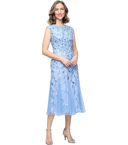 Alex Evenings Women's Short Embroidered Cocktail Dress, Wedding Guest : Clothing, Shoes & Jewelry