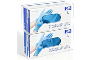 HIIMIEI Glove Holder for Wall Mount: Magnetic Gloves Box Holder, Acrylic Disposable Rubber Latex Glove Dispenser