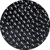 BONNY BOXX 200PCs 10MM Smooth Black Acrylic Round Beads, Plastic Resin Bubblegum Balls Chunky Gumball Beads for Necklace and Bracelet Making, Crafting Supplies