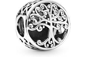 Pandora Jewelry Openwork Family Roots Charm - Family Tree Charm for Pandora Charm Bracelets - Perfect for Anniversary, Holiday, or Birthday Gift - Sterling Silver