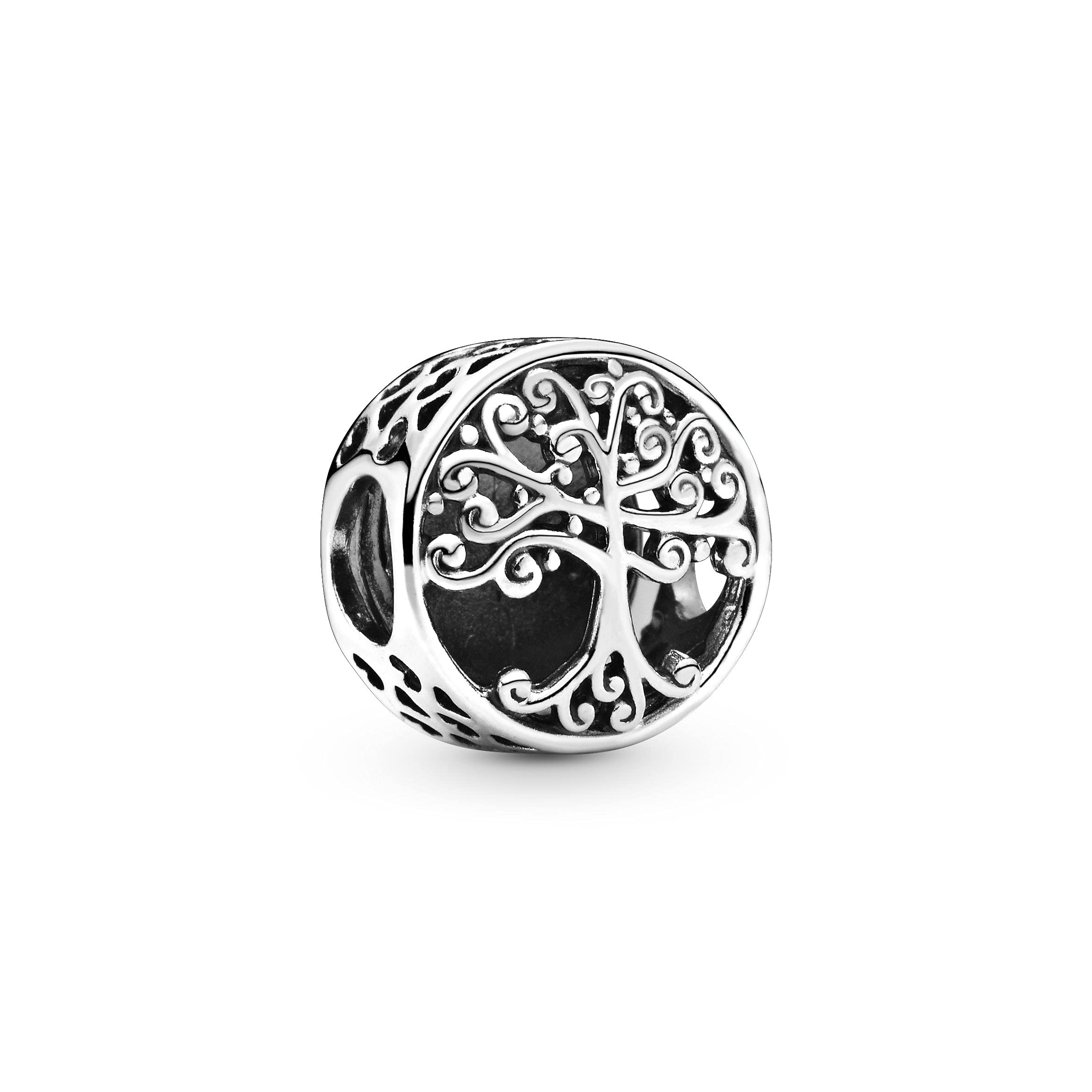 PANDORA Moments Women's Sterling Silver Openwork Family Roots Charm Bracelet Charm, No Box