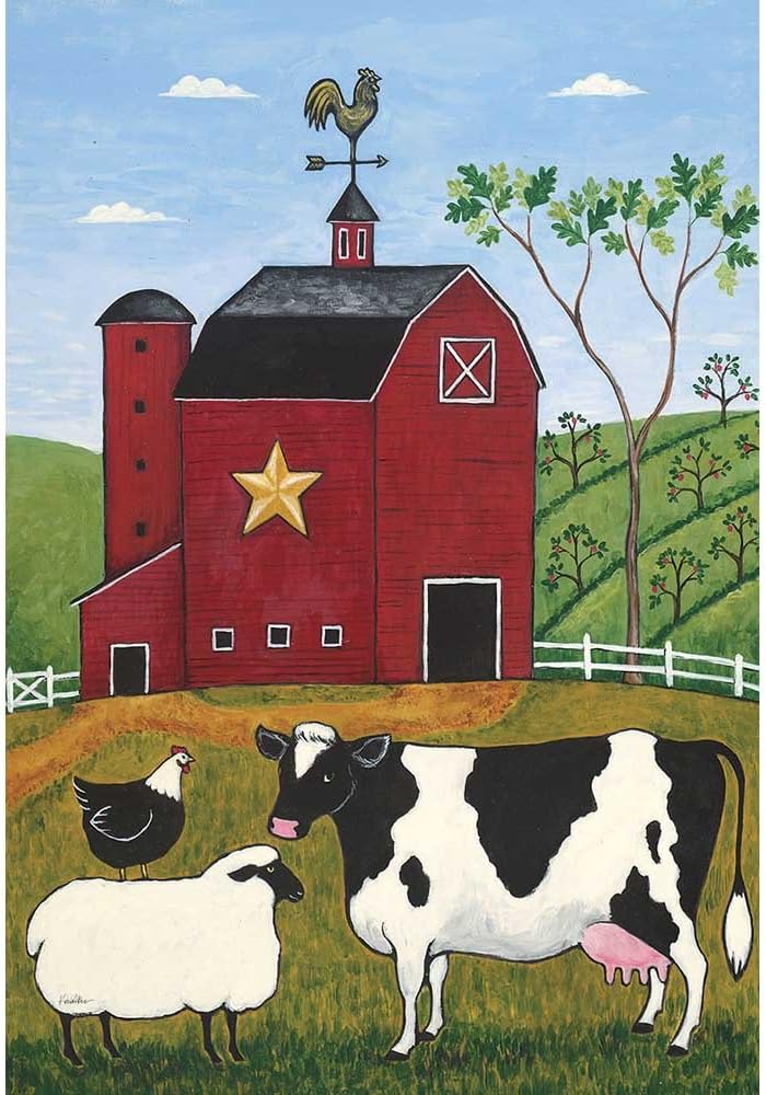 Best Barnyard Garden Flag