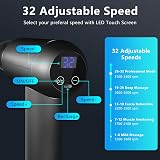 Pleasion Massage Gun Deep Tissue Muscle Massager 32 Speed 5 Heads view 2