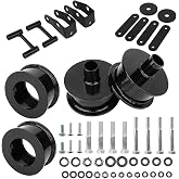 SCITOO 2.5 inch Front 2 inch Rear Leveling Kit for Jeep Wrangler 2007-2018 | Suspension Lift Blocks 2018 for Wrangler JK Lift Blocks Strut Spacer