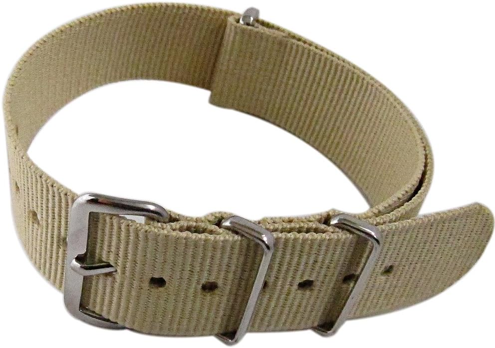 18mm NATO Nylon Watch Strap - Sand