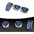 awlbed 3 PCS Car Brake Accelerator Clutch Pedal Combination Set, Non-Slip Punch-Free Pedal Decorative Cover, Replacement Modification Accessories, Compatible with Manual Transmission Models (Blue)