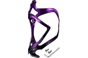 CORKI Bike Water Bottle Holder Bicycle Cage for Mountain Road MTB Gravel Adult Bikes Cycling Universal Carrier Rack 1 Pack Aluminum Alloy Ultralight Kettle Drink Accessories Purple