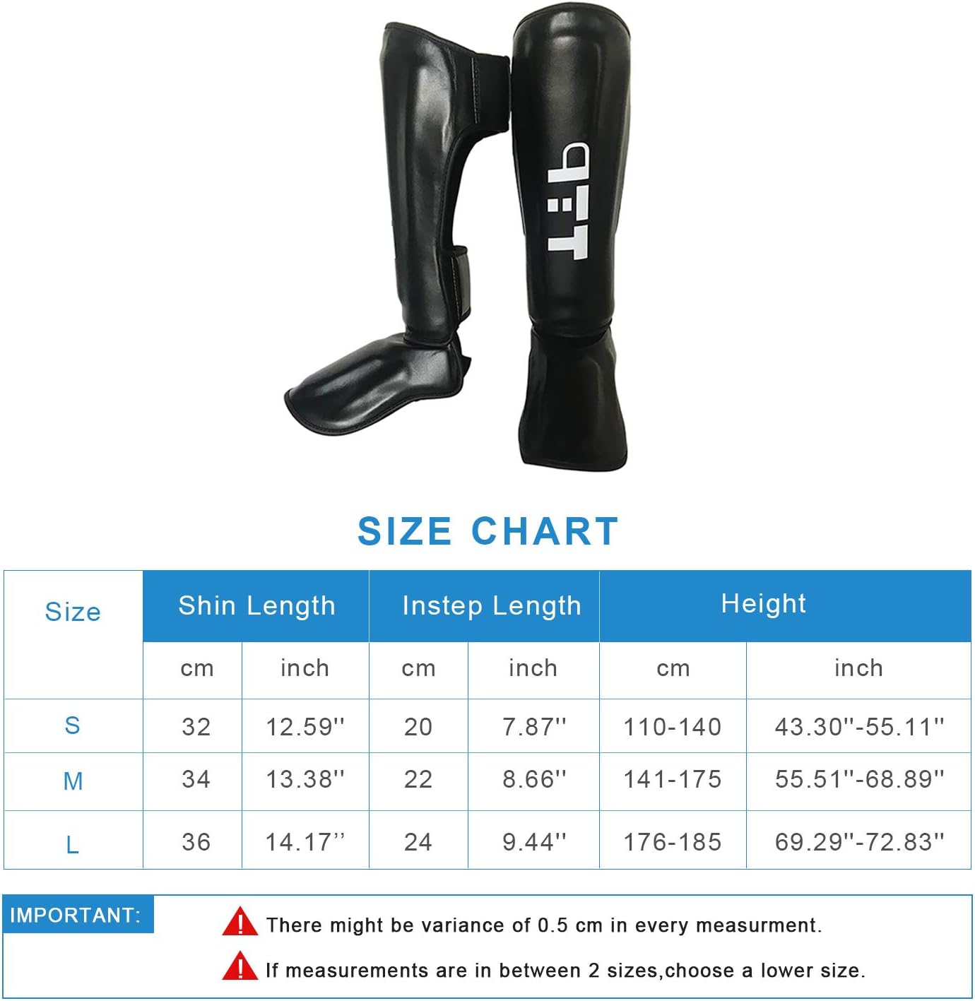 Boxing Training & MMA Fighting Approved by SMMAF Maya Hide Leather Muay Thai Instep Leg Protective Gear Great Protector Pads for Martial Arts, Sparring, Kickboxing, BJJ, Karate : Sports & Outdoors