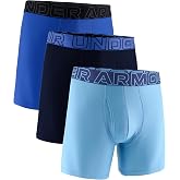 Under Armour Men's Performance Tech Brief Underwear, 6" Inseam, 3-Pack | Soft Fabric for All-Day Comfort, Moisture-Wicking to Stay Dry, 4-Way Stretch for Full Range of Motion