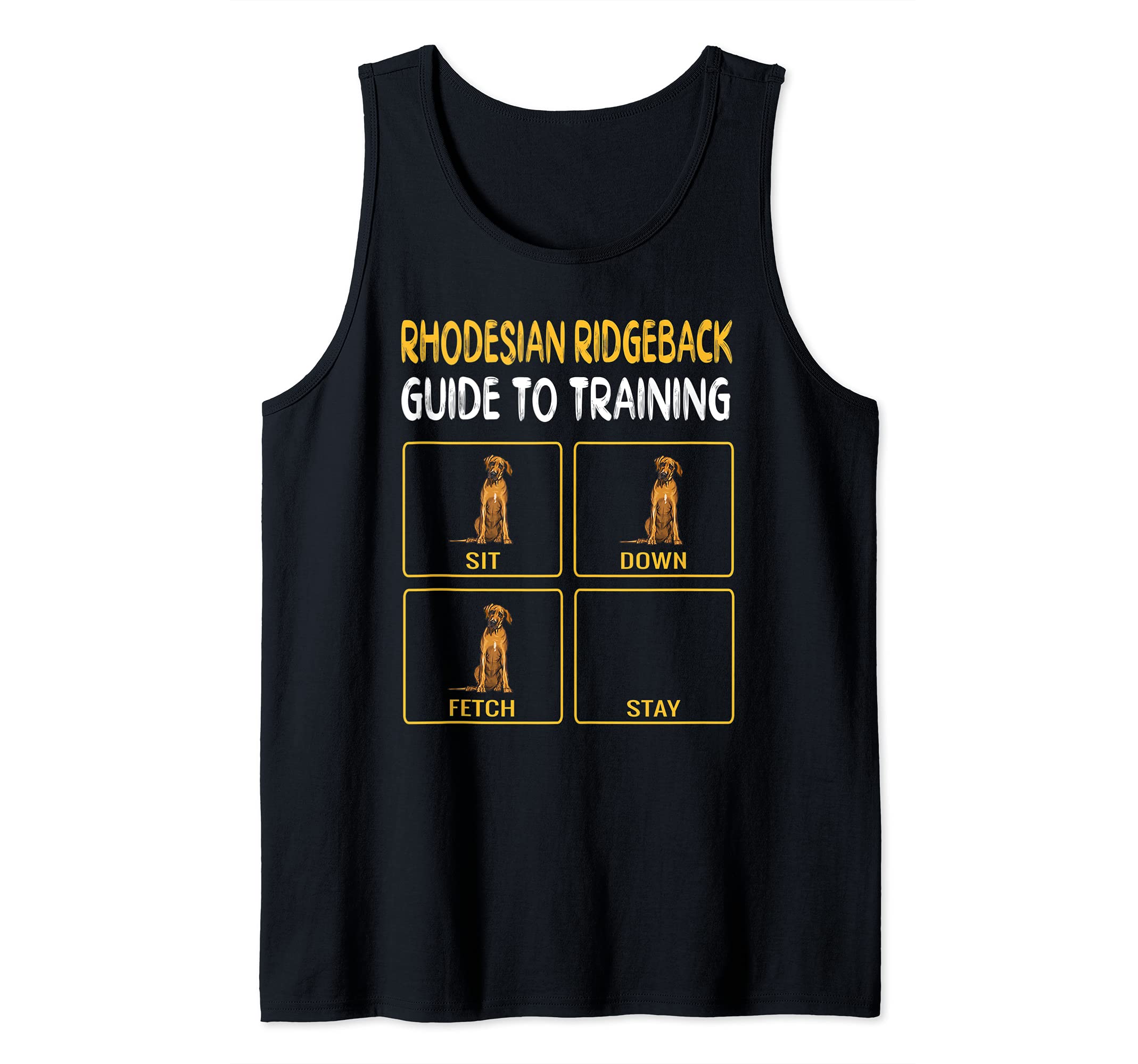 Funny Rhodesian Ridgeback Guide To Training Dog Obedience Tank Top