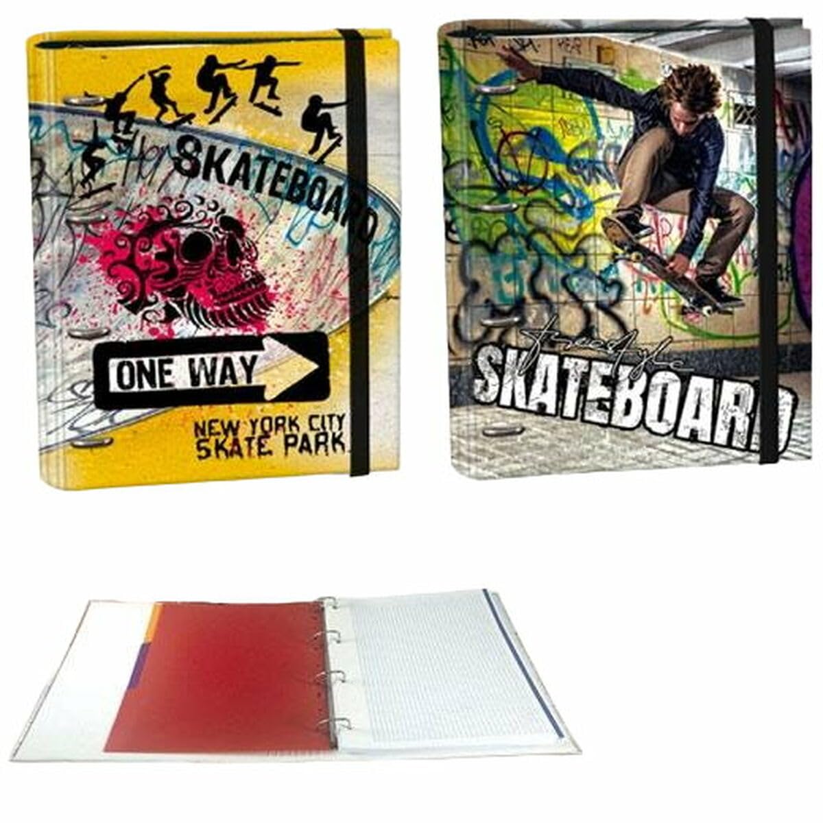 SENFORT Ring Binder Skateboard Multicolor A4