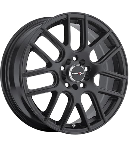 Amazon.com: Vision 426 Cross Gunmetal Wheel with Painted Finish