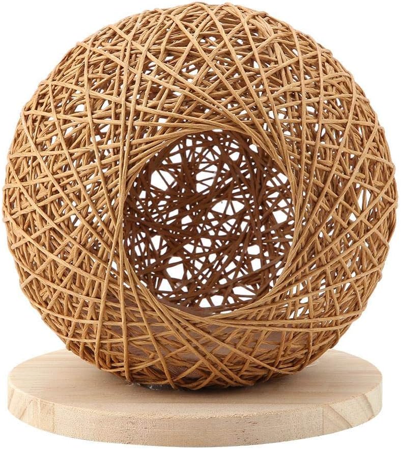 Hamster Cage, Wooden Handmade Warm Sleeping Hut Rat Hamster Hideout Toy Small Animal Nest Cave Home Bed Habitat with Warm Cushion for Hedgehog Rat Chinchilla Guinea