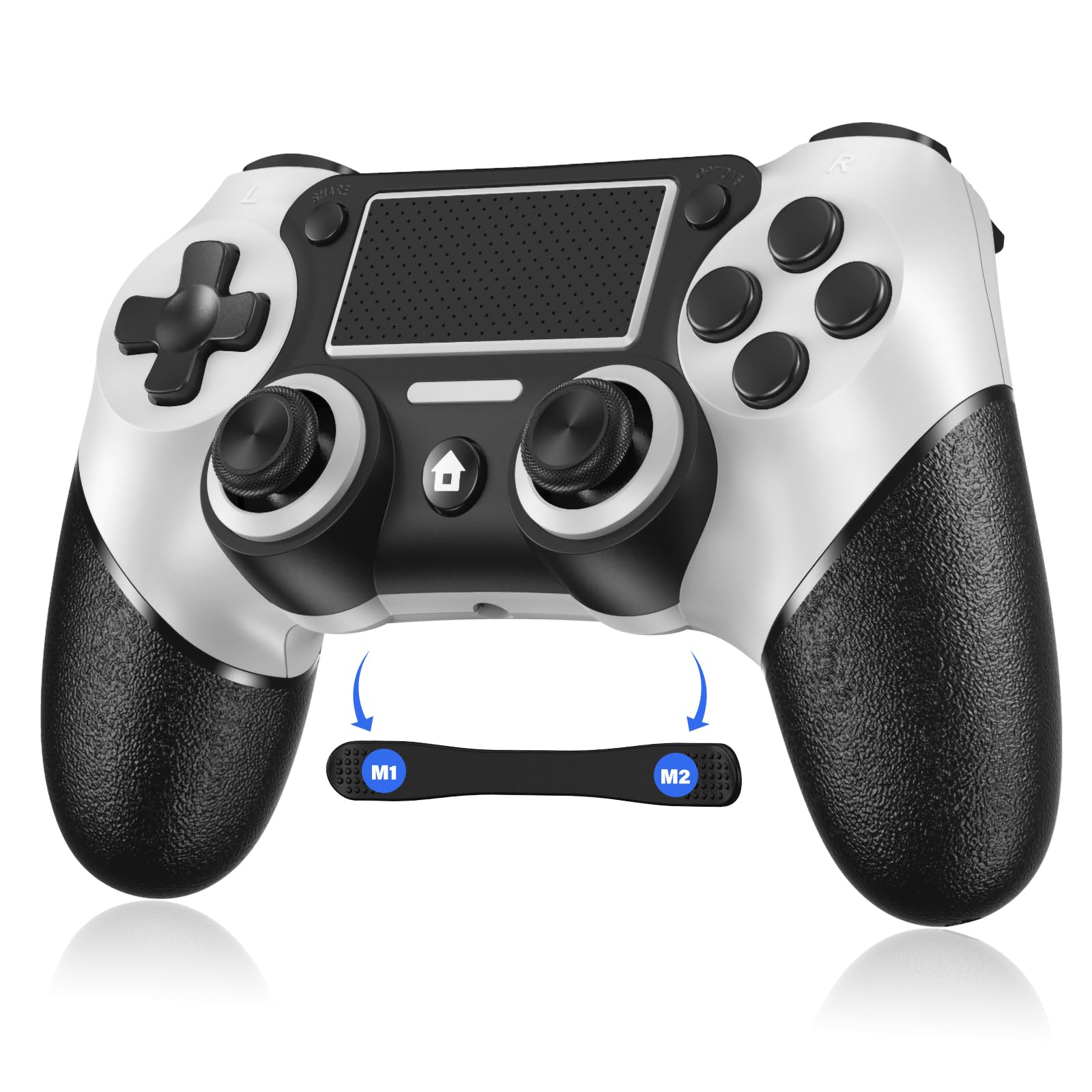 Matbip Wireless controller with dual vibration, 6-axis gyro sensor, Turbo, type-c port, Macro Programming [Latest upgrade]