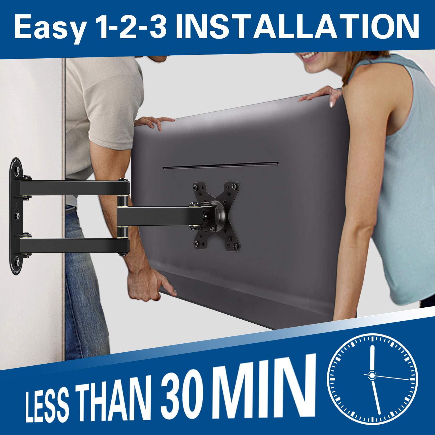 Mounting Dream Lockable Caravan TV Bracket RV TV Mount Swivel and Tilt