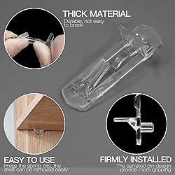 Jamiikury 60pcs Locking Shelf Support Pegs, 5mm