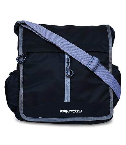 Fantosy Men Black Polyester Sidebag