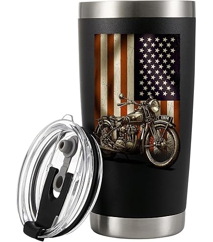 Onebttl Motorrad Kaffeebecher Edelstahl - 590 Ml Isolierbecher Für Biker Geschenke