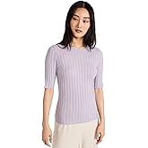 Vince Women's Ribbed Elbow SLV Crew