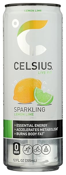CELSIUS, LEMON LIME, 12 OUNCE