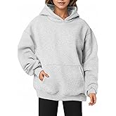 XPIZH Women Hoodies Sweatshirts Sweaters Fleece Hooded Oversized Long Sleeve Crewneck Shirts Fall Winter Outfits Pocket