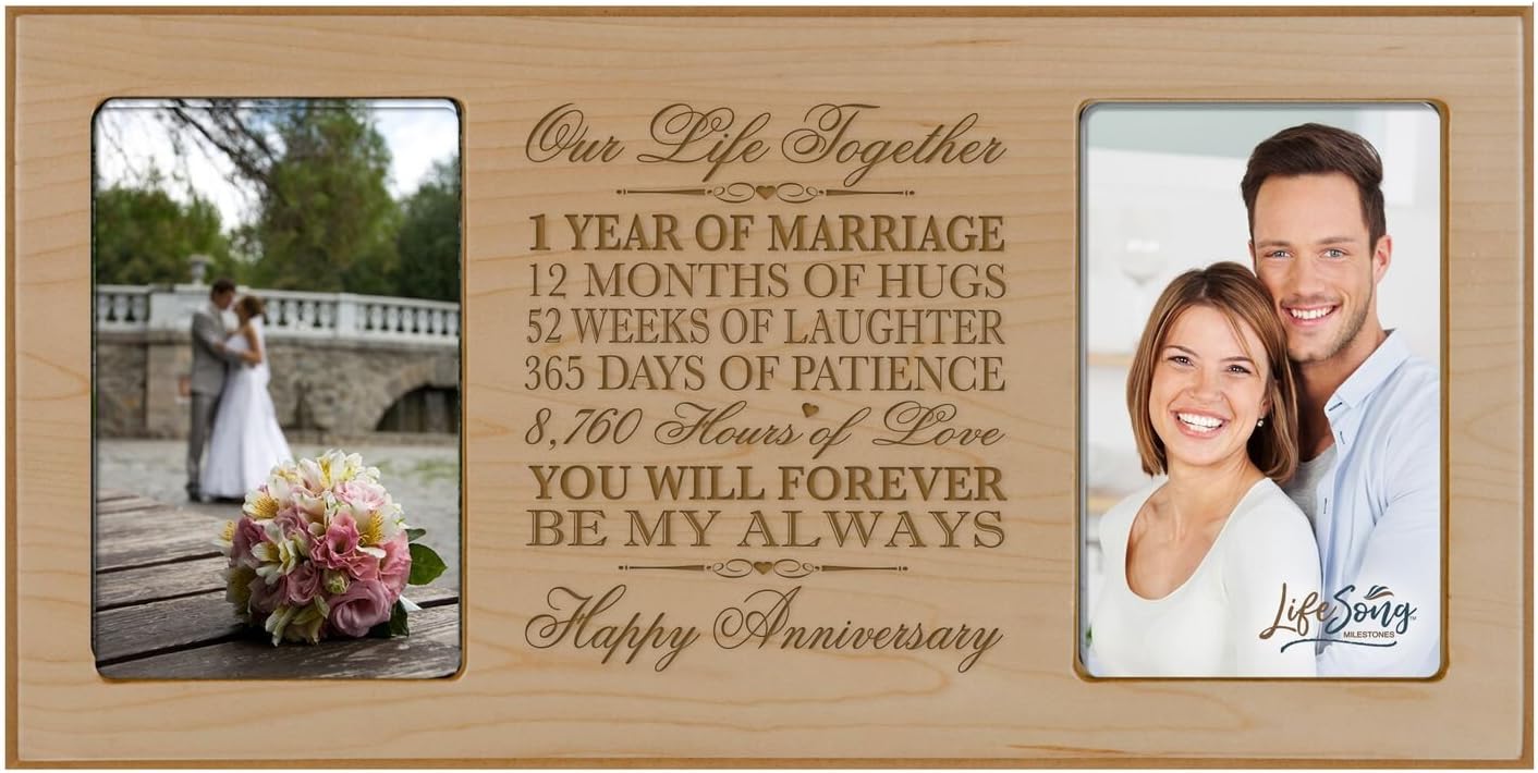 Amazon Com Lifesong Milestones 1st Wedding Anniversary Picture