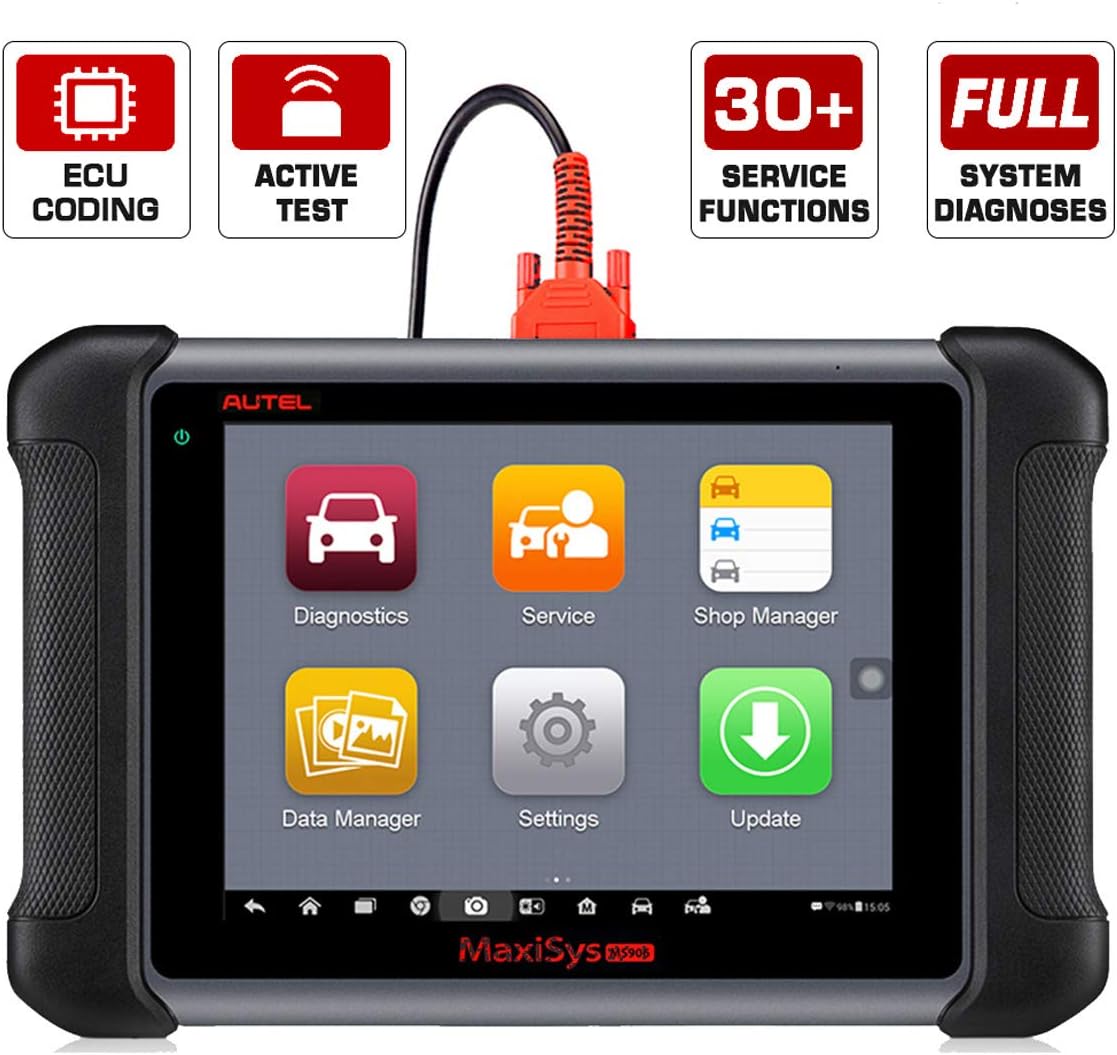 Autel Maxisys Ms906 Automotive Diagnostic Scanner With Bi Directional Control Key Fob Programming Ecu Coding Abs Bleeding Brake Advanced Version