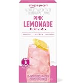 Amazon Grocery, Pink Lemonade Drink Mix Singles, 3.2 Oz, 6 Ct