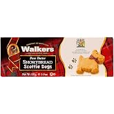 Walkers Shortbread Scottie Dog Shaped Shortbread Cookies, 3.9 Ounce Box