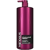 Nexxus Color Assure Sulfate-Free Shampoo with ProteinFusion For Color-Treated Hair for Enhanced Color Vibrancy, Silicone Free Shampoo with Pump 33.8 oz