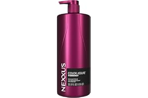 Nexxus Color Assure Sulfate-Free Shampoo with ProteinFusion For Color-Treated Hair for Enhanced Color Vibrancy, Silicone Free Shampoo with Pump 33.8 oz