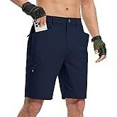 BGOWATU Mens Hiking Cargo Shorts 9" Casual Quick Dry Lightweight Stretch Summer Running Shorts for Men Golf with 4 Pockets