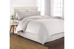 King Duvet Cover by Pure Bamboo, 3 Piece Set, Genuine 100% Organic Viscose Derived from Bamboo, Luxuriously Soft and Cooling, 2 Pillowcases (King, White)