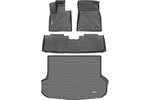 AIPOIL® Floor Mats & Cargo Liner Set for 2016-2022 Lexus RX RX350 RX450h (Not for RXL) All Weather Protection TPE Anti-Slip Automotive Full Set Custom Car Mats Accessories - Black