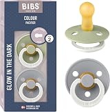 BIBS Colour Glow Soother 2-Pack Night Glow Dummy Pacifier Size 2