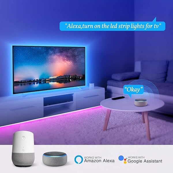 Gosund 5M Tiras LED Alexa Luces LED 5050 RGB WiFi Tira Led Inteligente Control Remoto por App Sincronizar con Msica Compatible con Alexa y Google Home Luces Decorativas para Habitacin
