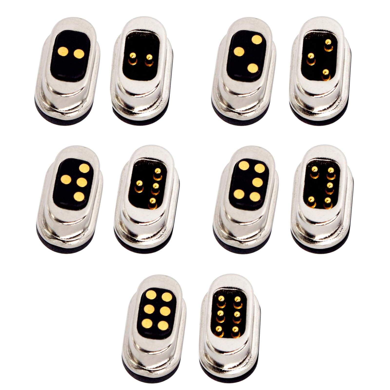 1Pair 1Pin/2Pin/3Pin/4Pin/5Pin Runway Magnetic Pogo