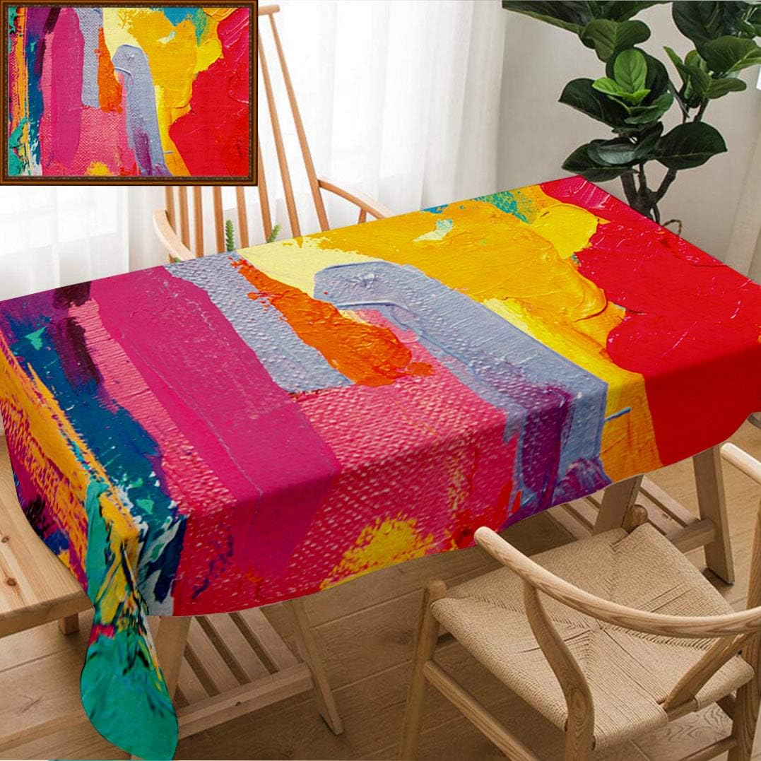 Unique Custom Design Cotton And Linen Blend Tablecloth