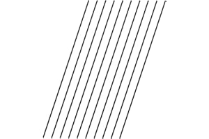 VictorsHome Carbon Fiber Rods 1.5mm x 300mm Solid Matte Round Bar for DIY Crafts RC Aircraft Model Car 10pcs