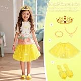 MELAND Princess Dress Up Shoes 3 Set Girls Crown Skirt Toy Gift view 4