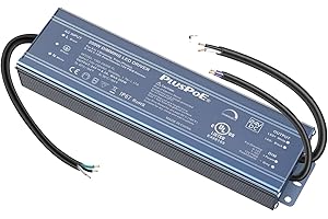 PLUSPOE 200W Dimmable LED Driver 24V, UL-Listed 5-in-1 Dimming: ELV/MLV/Triac/0-10V/1-10V/PWM/Potentiometer, Compatible with Lutron& Leiton Dimmer, Dimmable Led Transformer Outdoor Power Supply for LED-strips