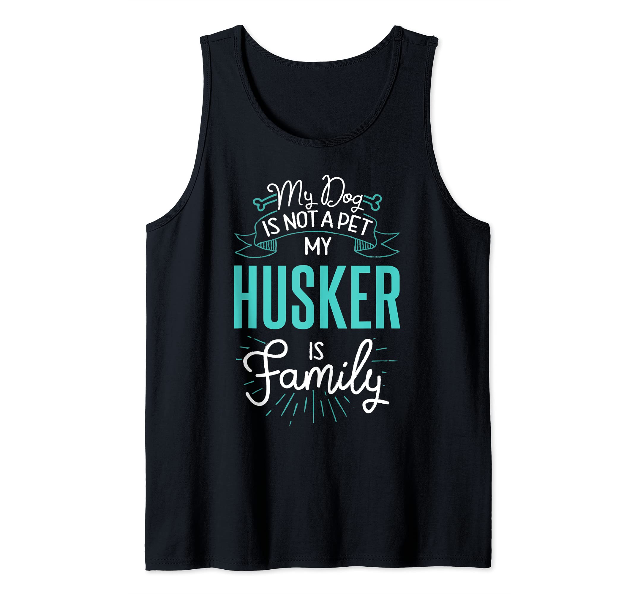 Cute Husker Design Family Dog Giftn Tank Top