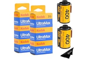 BALVELI Kodak Ultramax 400 35mm Film - 6 Pack of 36 Exposure Rolls for 35mm Cameras