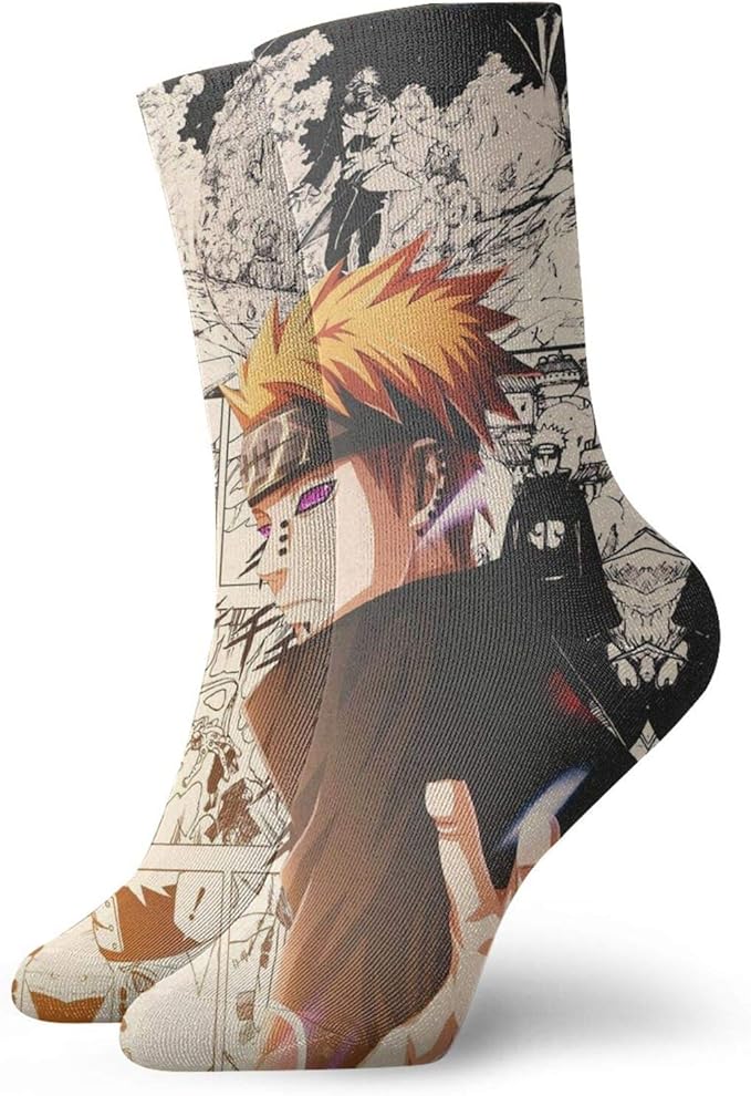 Amazon.com: Unisex Adult Naruto Socks Casual Socks Manga Printing Crew Socks: Clothing