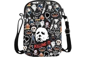 ZJXHPO Horror Killer Cross Body Bag Horror Movie Lover Gift Horror Night Gift Killing It Messenger Bag