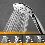 GRIFEMA Complento-G804 Round 100mm Hand Shower Chrome 5 Spray Patterns view 3